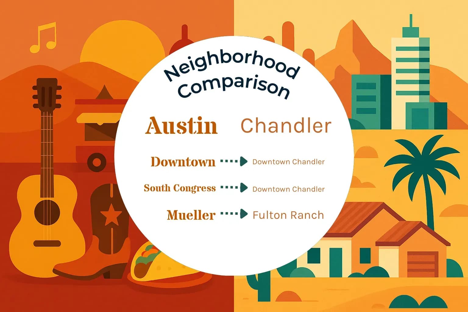 Austin vs Chandler Neighborhood Comparison