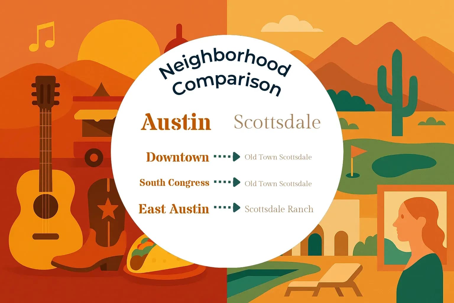 Austin vs Scottsdale Neighborhood Comparison