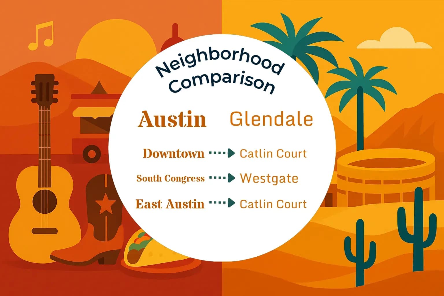 Austin vs Glendale Neighborhood Comparison