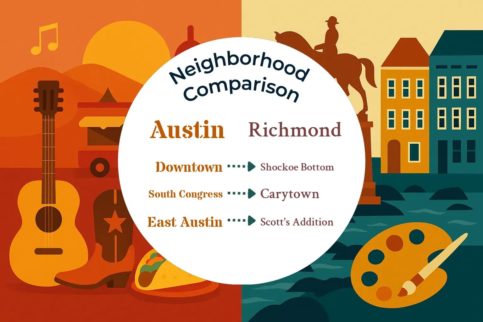 Austin vs Richmond Neighborhood Comparison