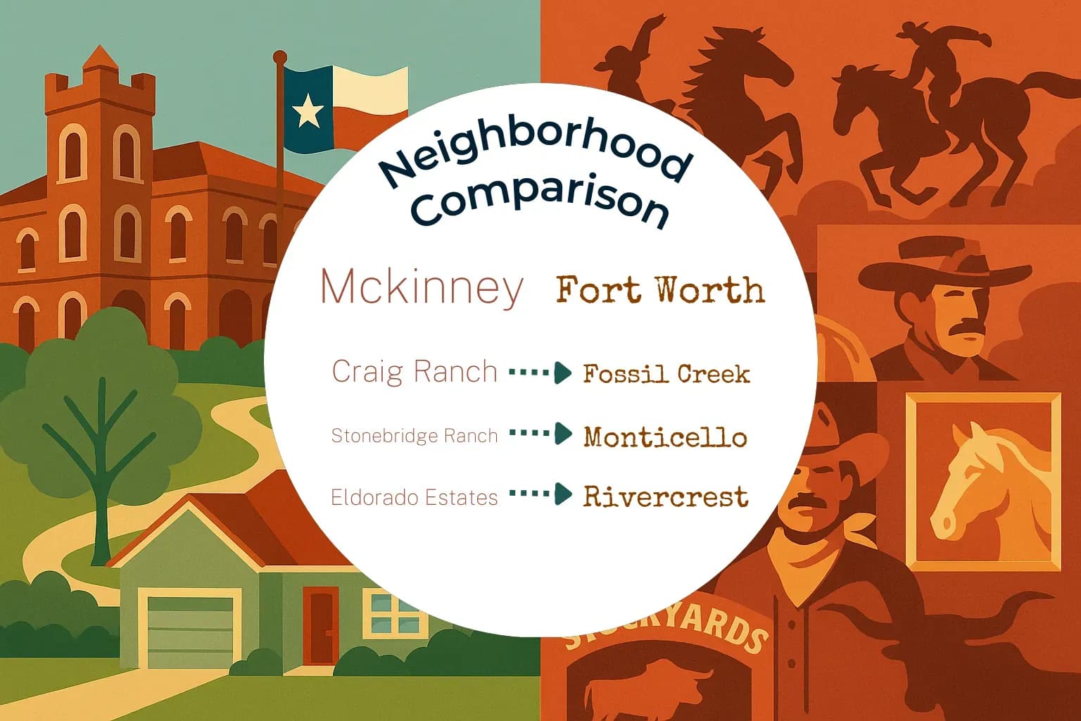 Mckinney vs Fort Worth Neighborhood Comparison