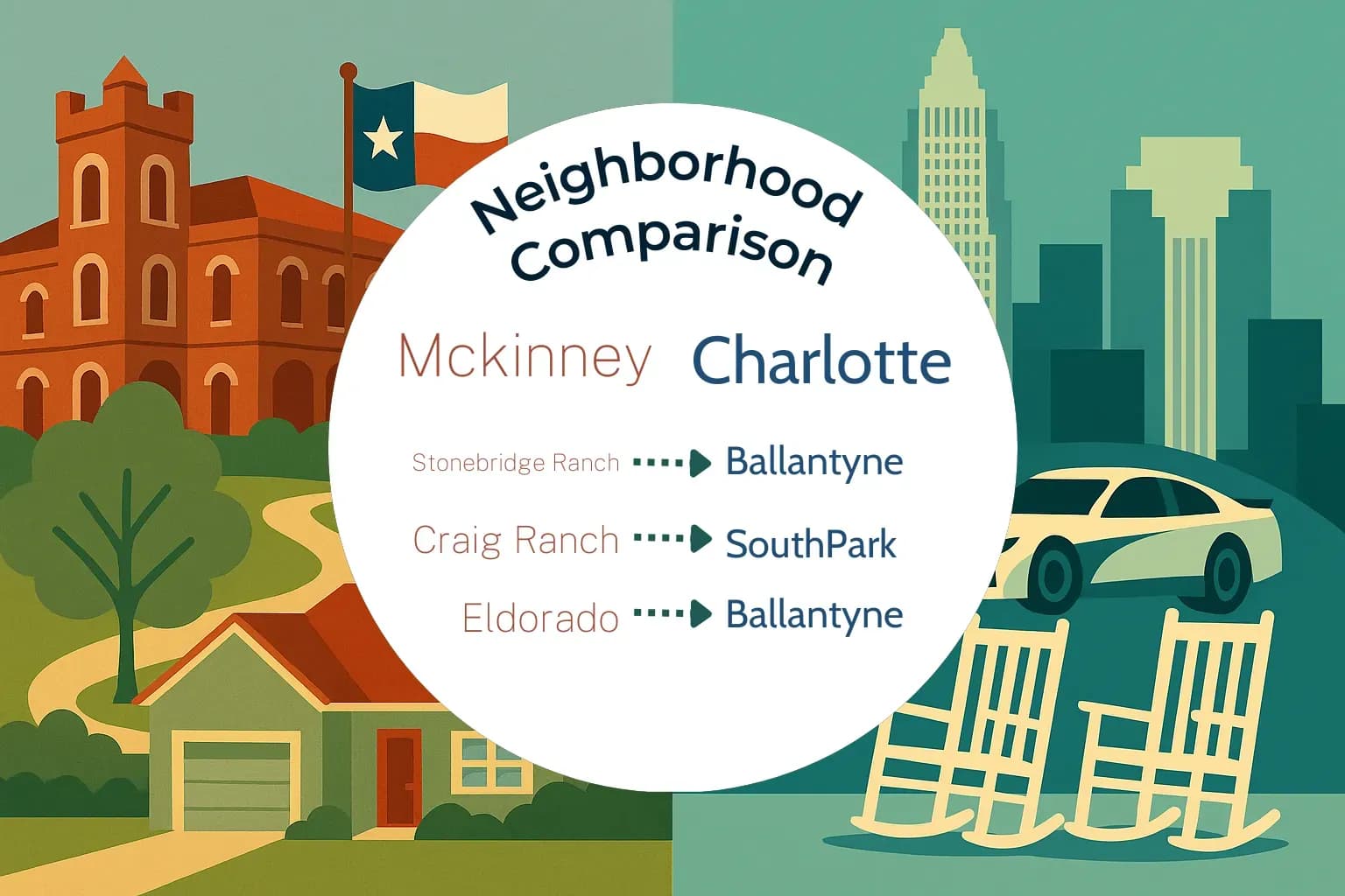 Mckinney vs Charlotte Neighborhood Comparison