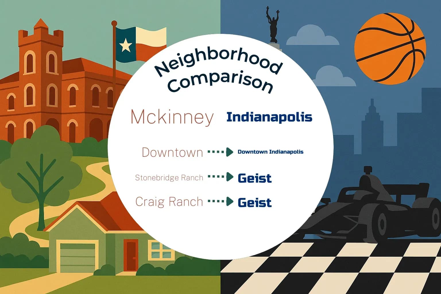 Mckinney vs Indianapolis Neighborhood Comparison