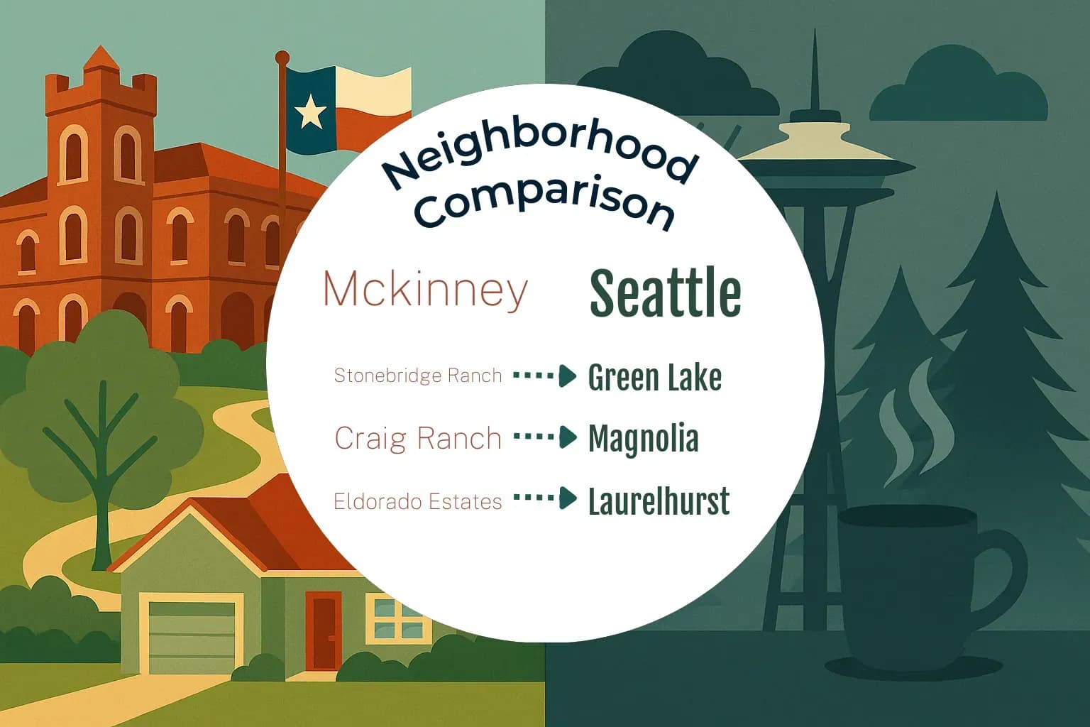 Mckinney vs Seattle Neighborhood Comparison