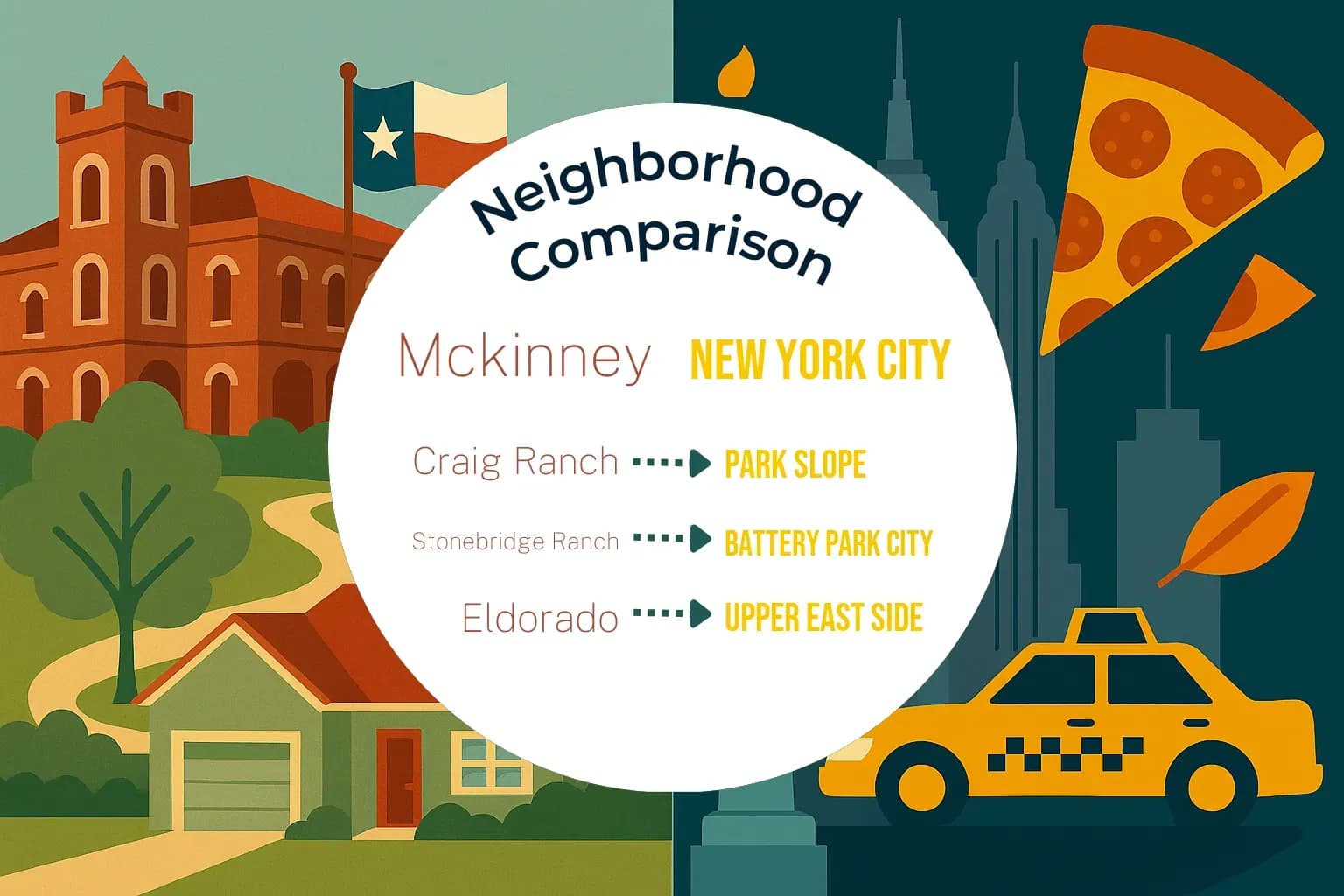 Mckinney vs New York City Neighborhood Comparison