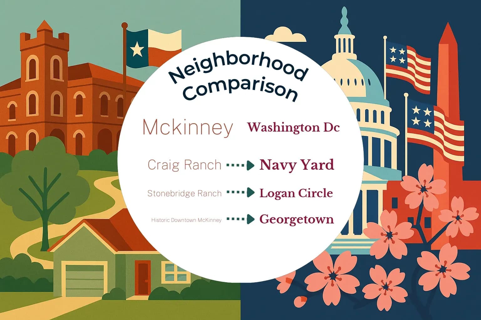 Mckinney vs Washington DC Neighborhood Comparison