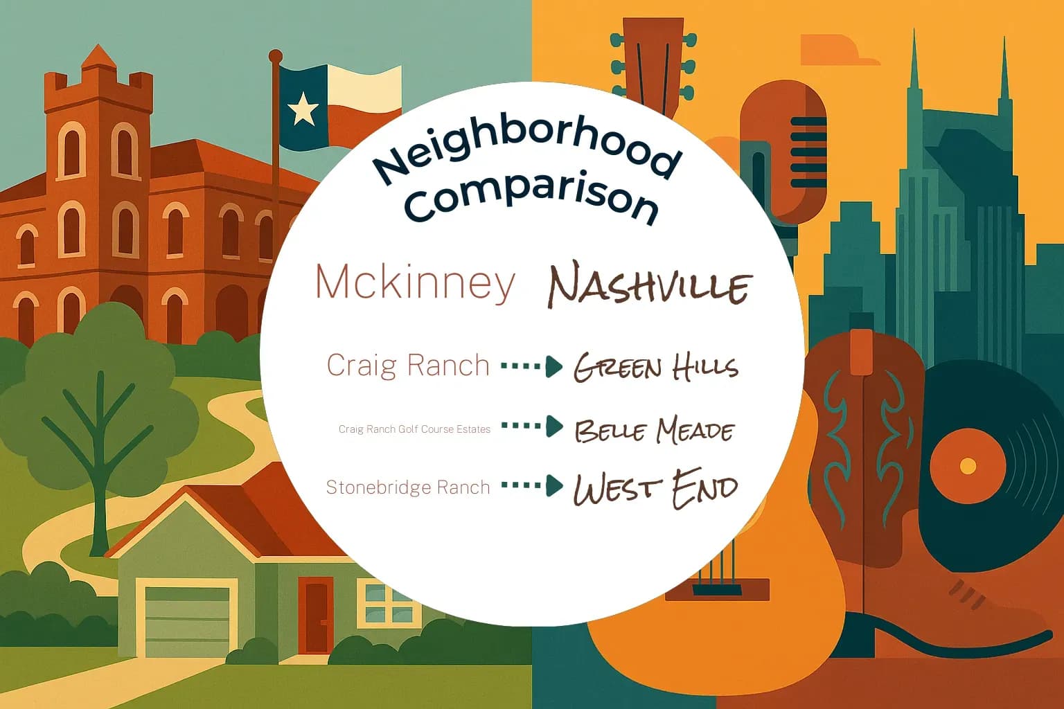 Mckinney vs Nashville Neighborhood Comparison