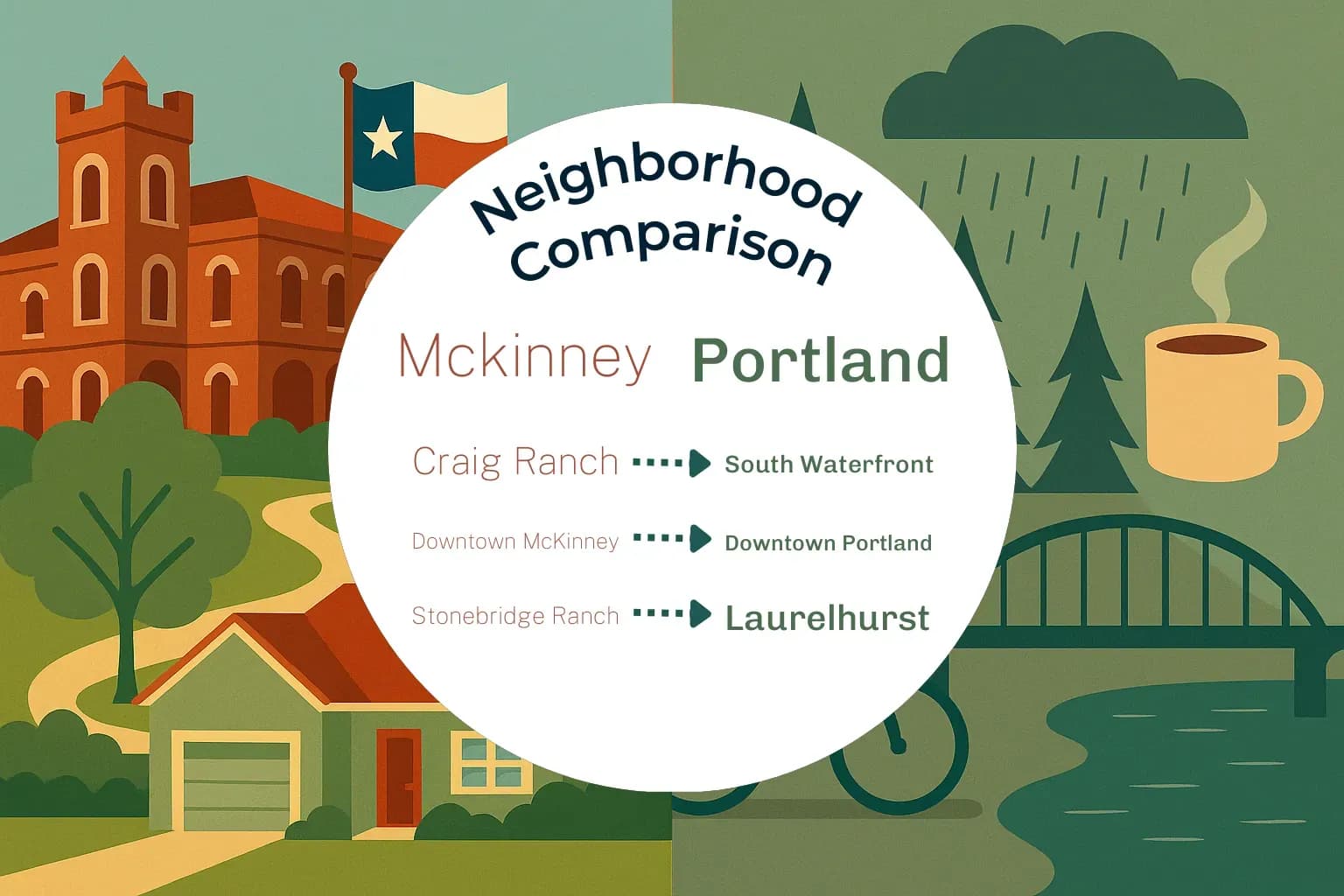 Mckinney vs Portland Neighborhood Comparison