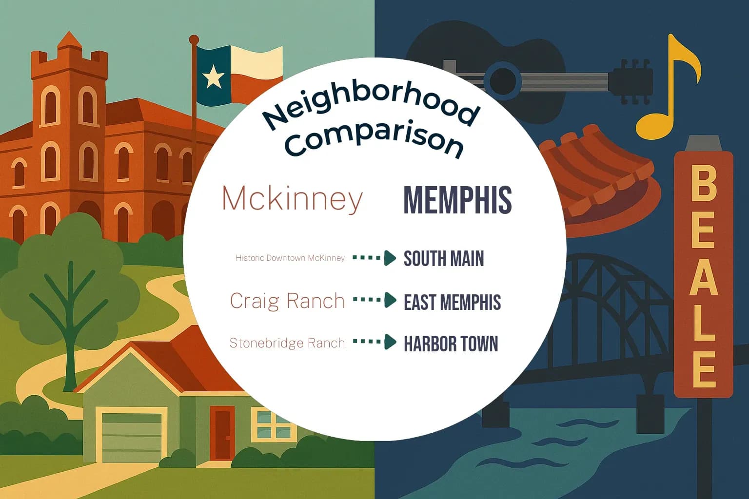 Mckinney vs Memphis Neighborhood Comparison