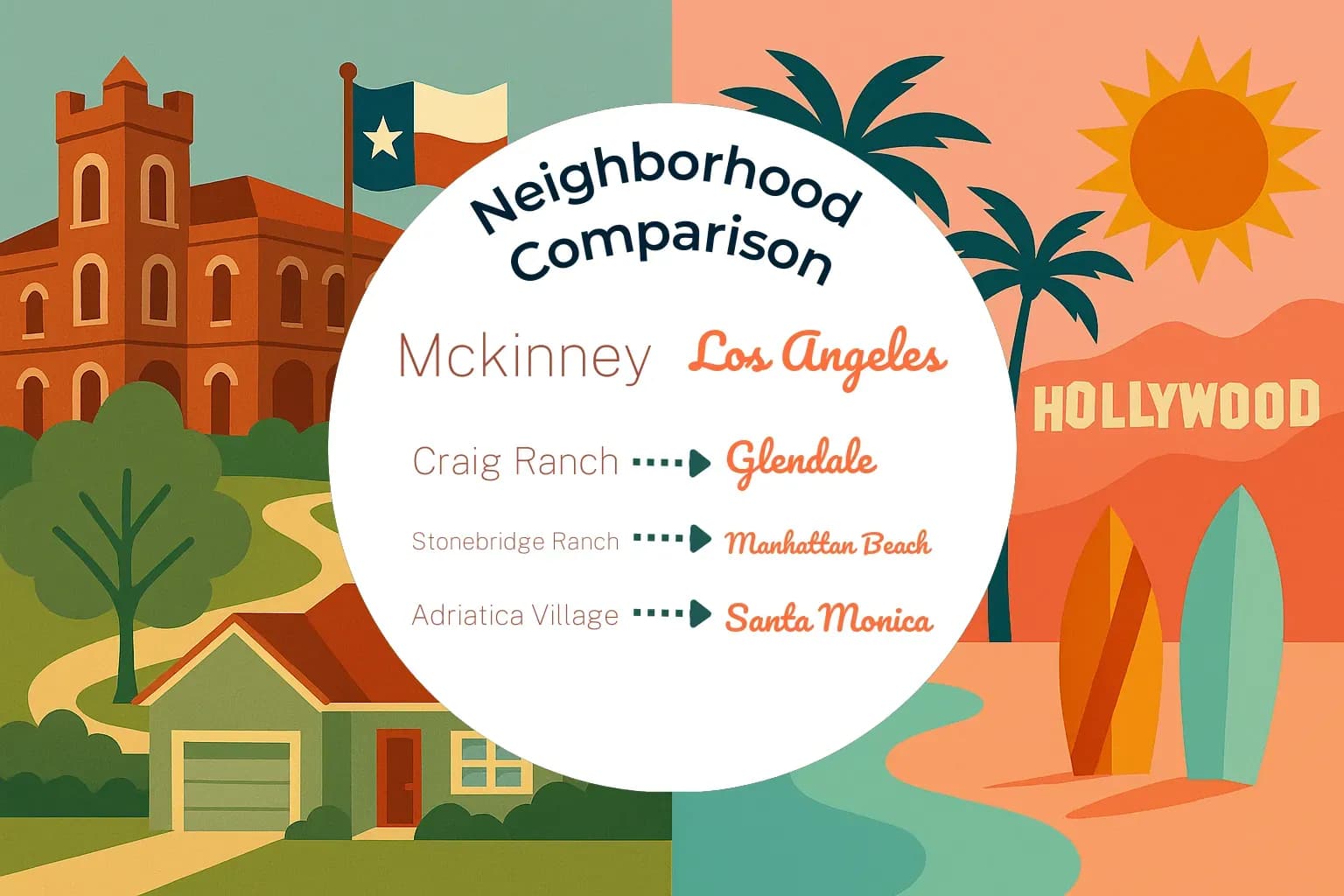 Mckinney vs Los Angeles Neighborhood Comparison
