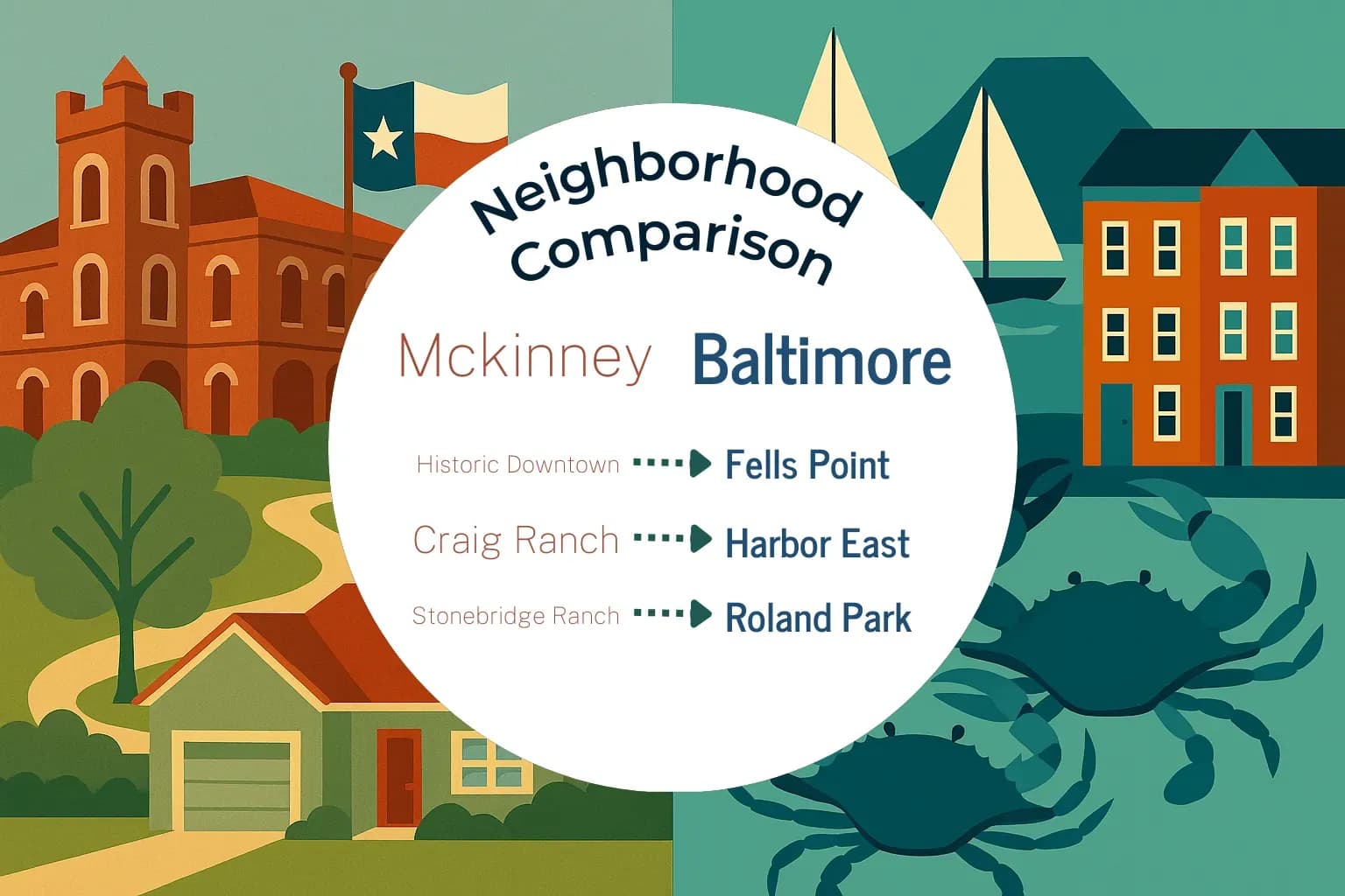 Mckinney vs Baltimore Neighborhood Comparison