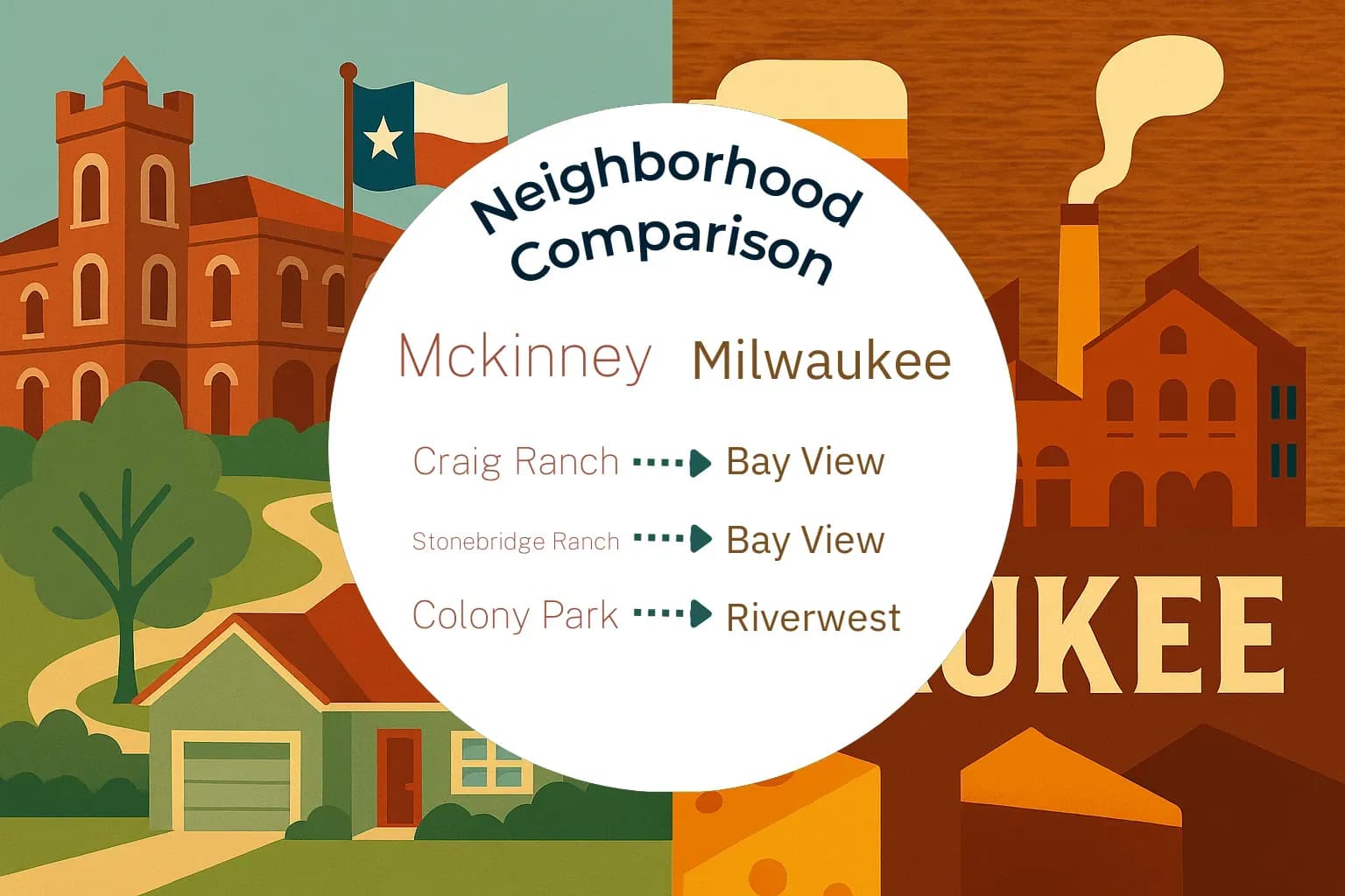 Mckinney vs Milwaukee Neighborhood Comparison