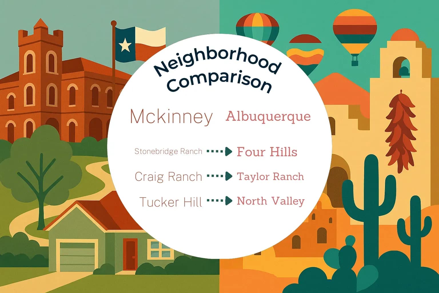 Mckinney vs Albuquerque Neighborhood Comparison