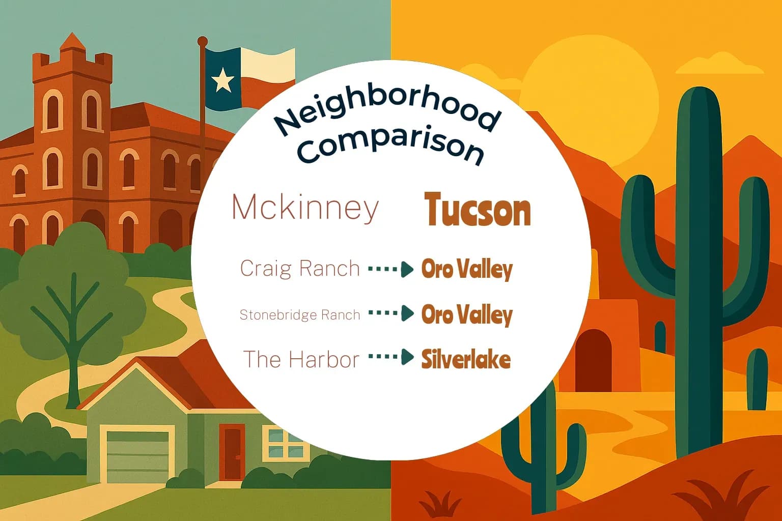 Mckinney vs Tucson Neighborhood Comparison