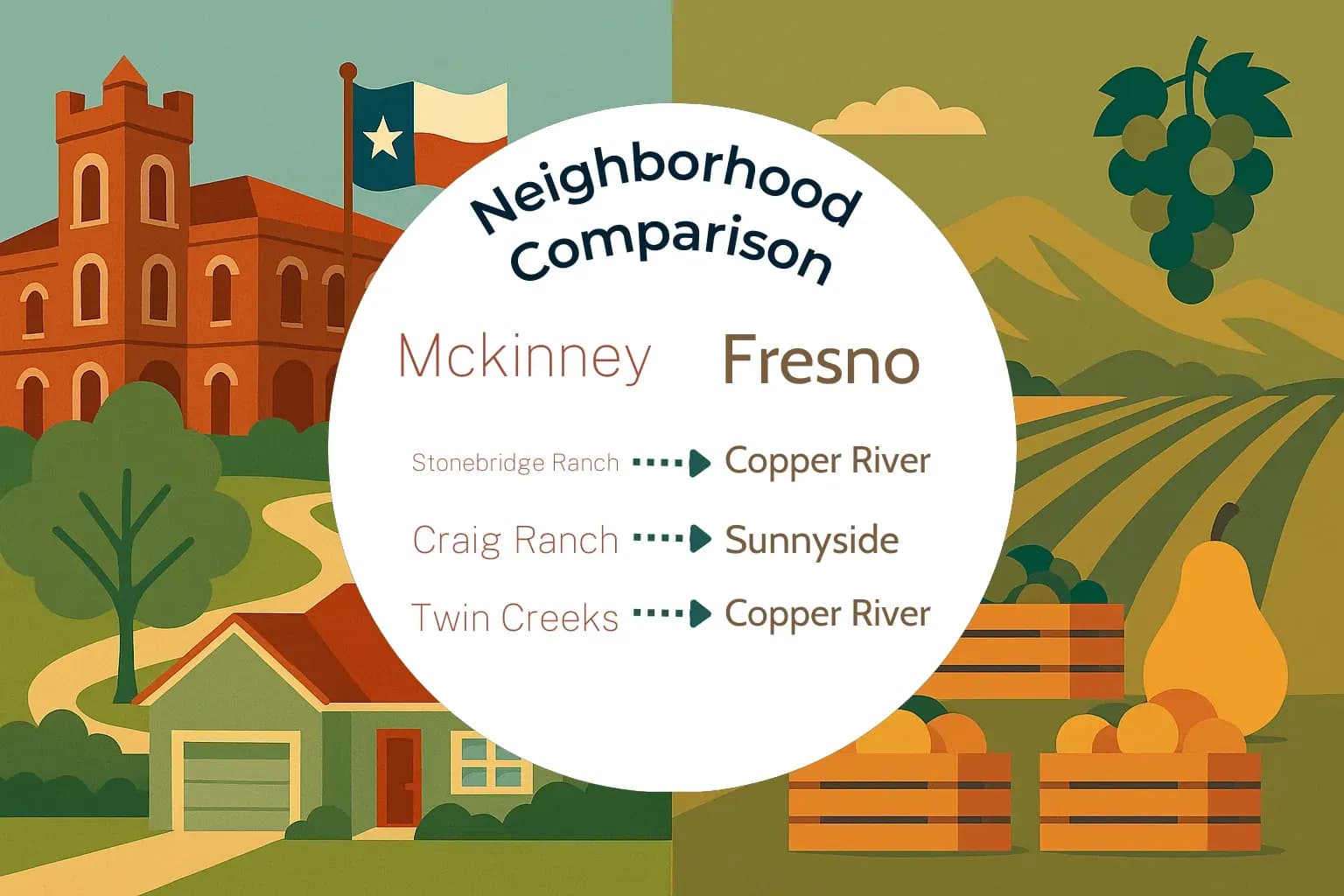 Mckinney vs Fresno Neighborhood Comparison