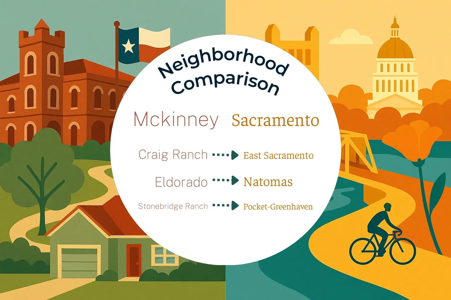 Mckinney vs Sacramento Neighborhood Comparison