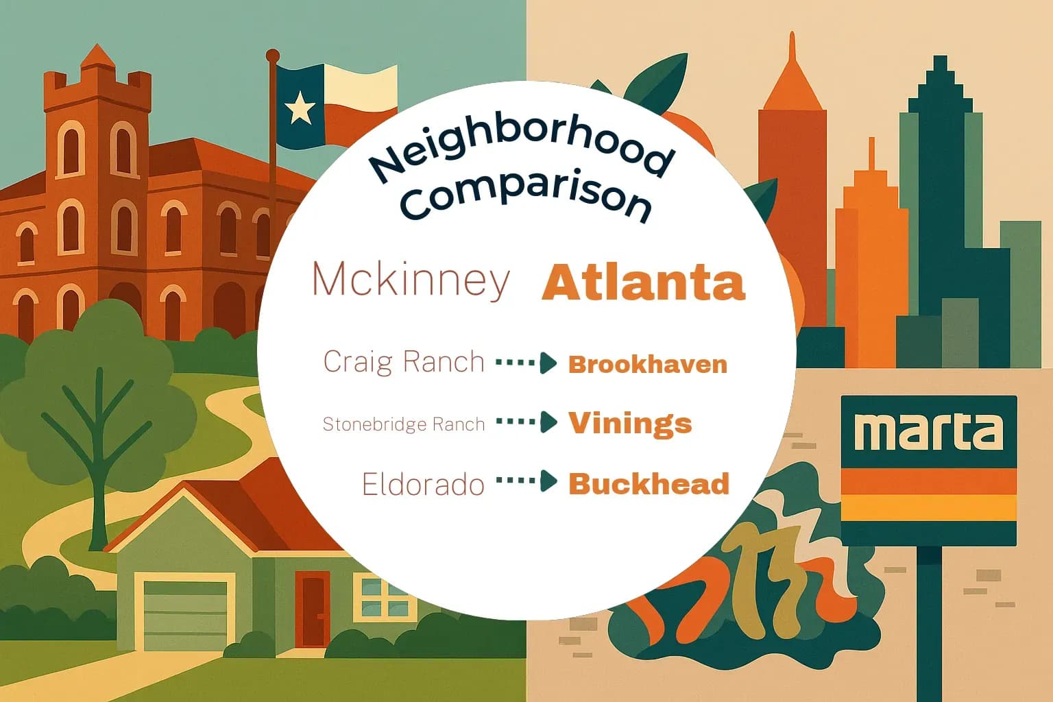 Mckinney vs Atlanta Neighborhood Comparison