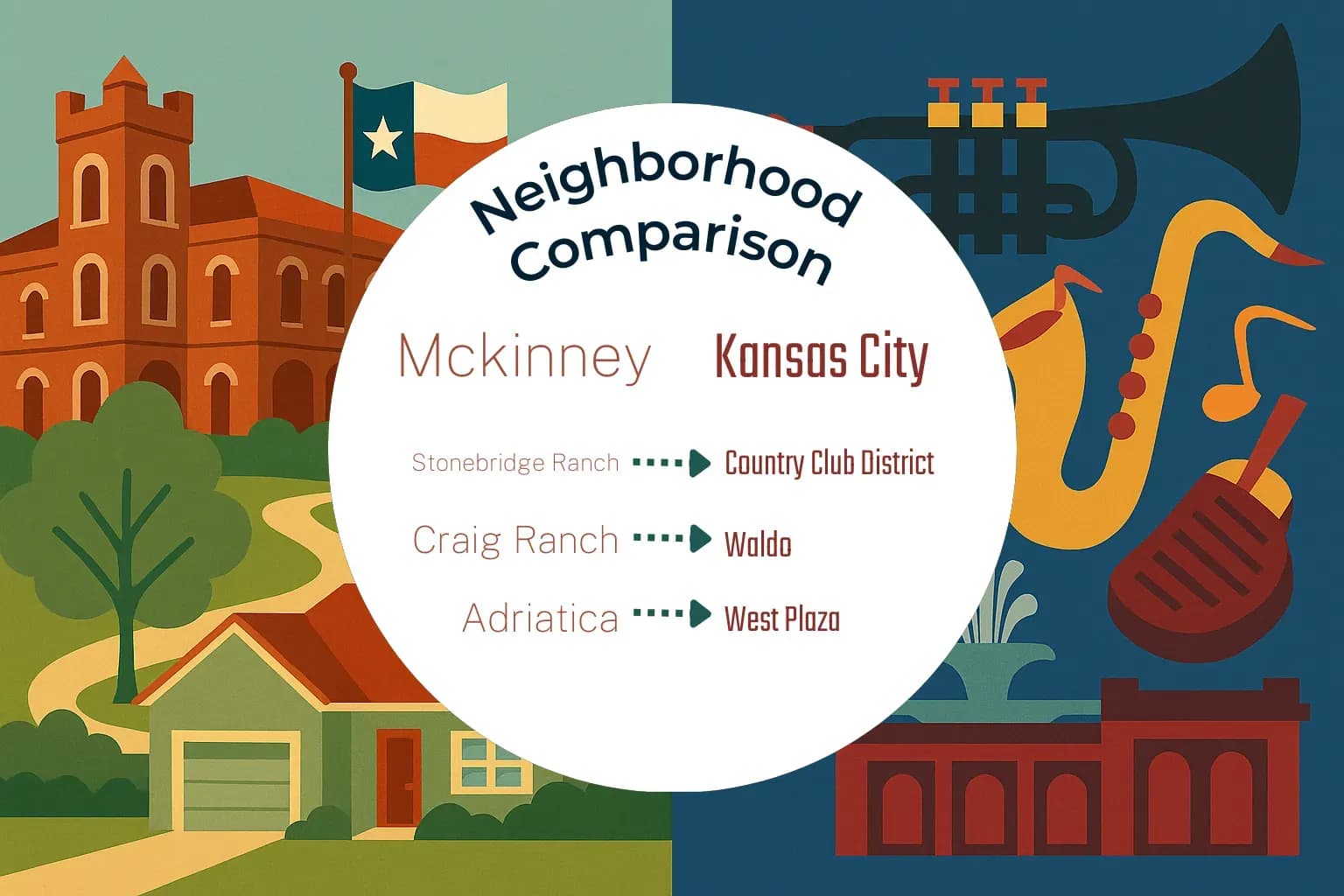 Mckinney vs Kansas City Neighborhood Comparison