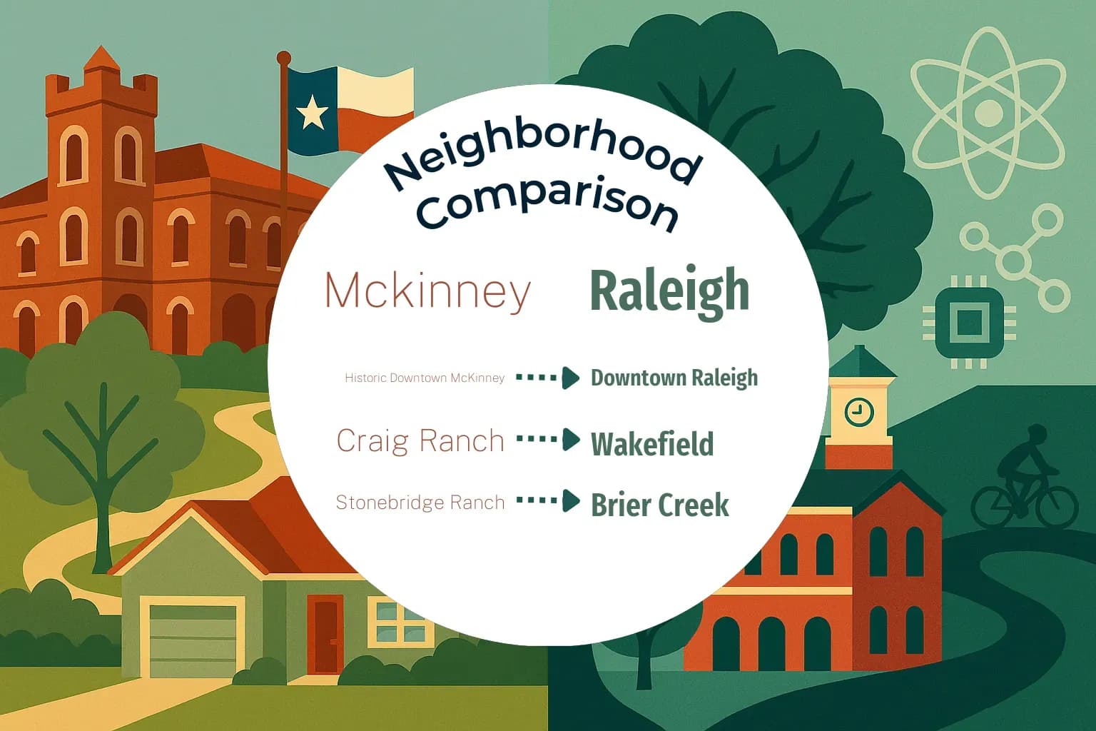 Mckinney vs Raleigh Neighborhood Comparison