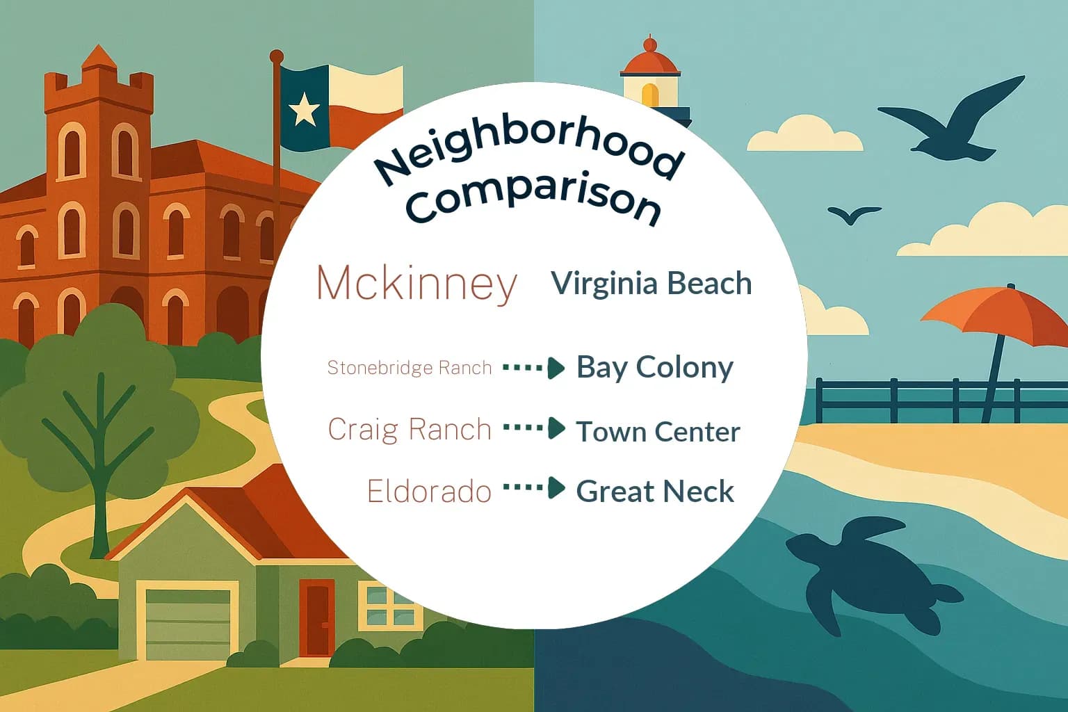 Mckinney vs Virginia Beach Neighborhood Comparison