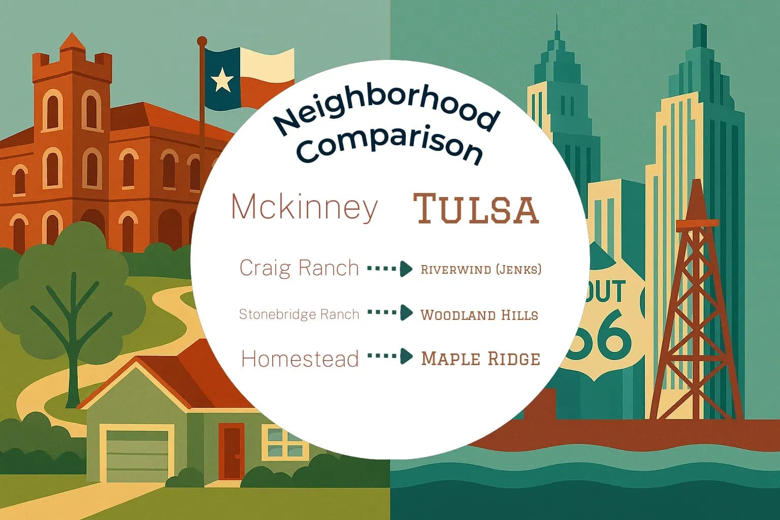 Mckinney vs Tulsa Neighborhood Comparison