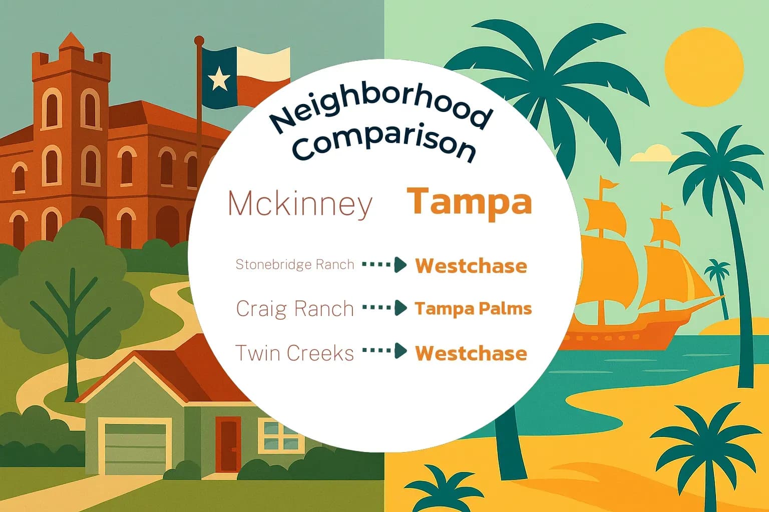 Mckinney vs Tampa Neighborhood Comparison