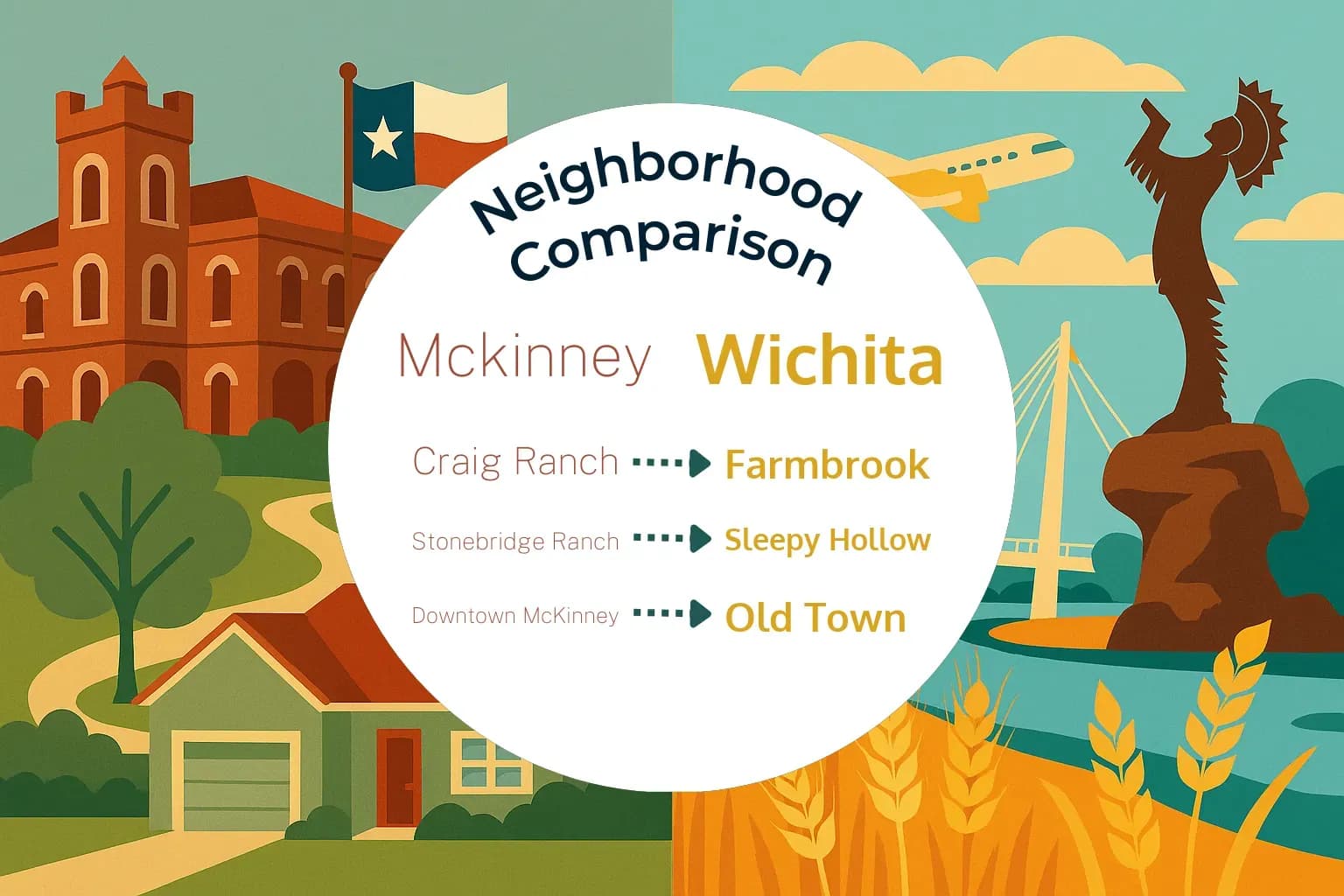 Mckinney vs Wichita Neighborhood Comparison