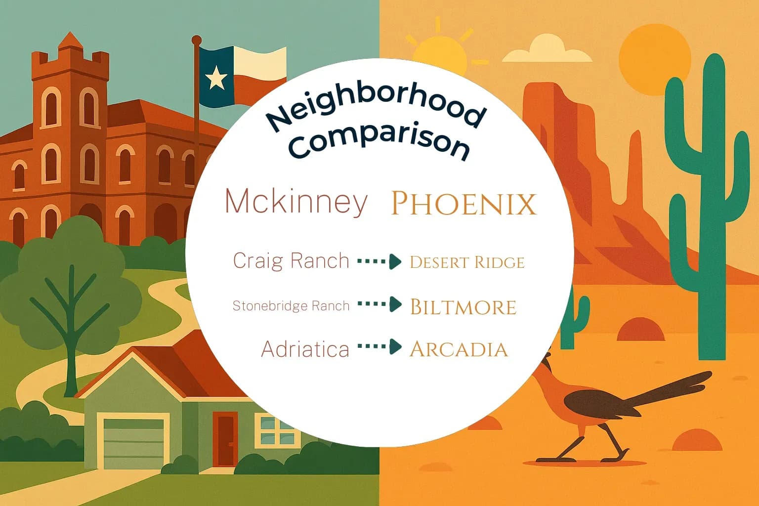 Mckinney vs Phoenix Neighborhood Comparison