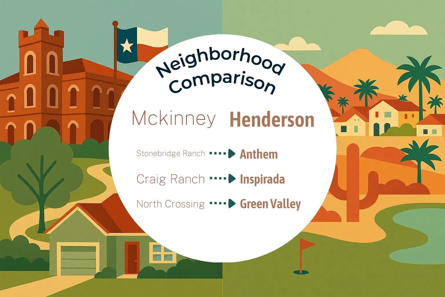 Mckinney vs Henderson Neighborhood Comparison