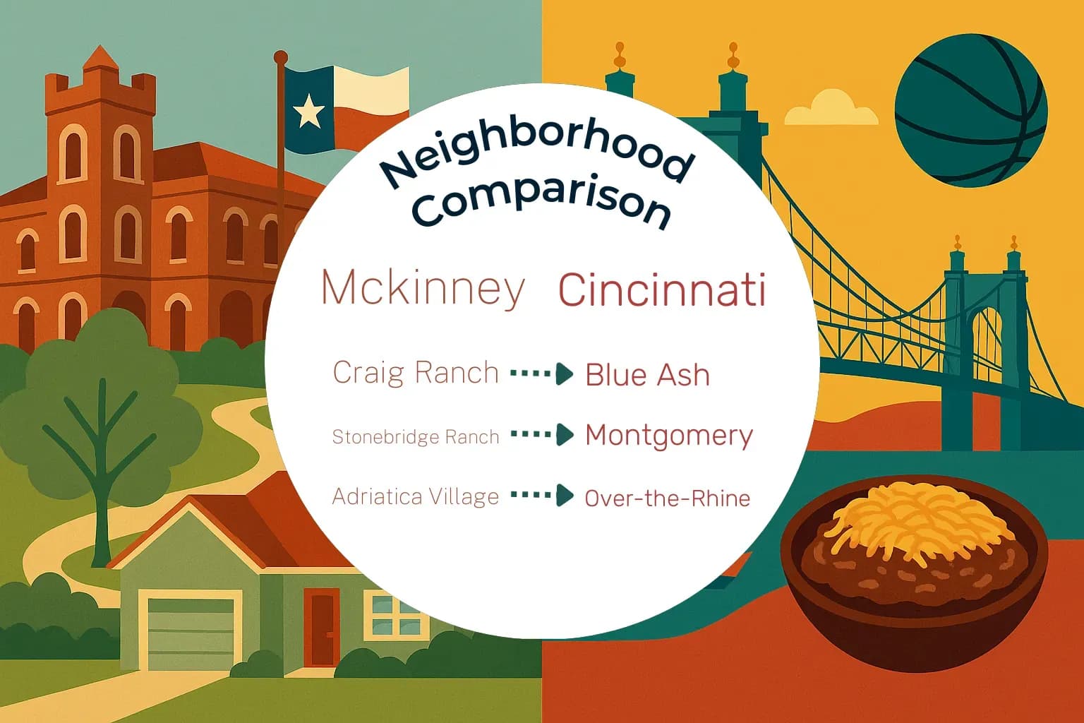 Mckinney vs Cincinnati Neighborhood Comparison