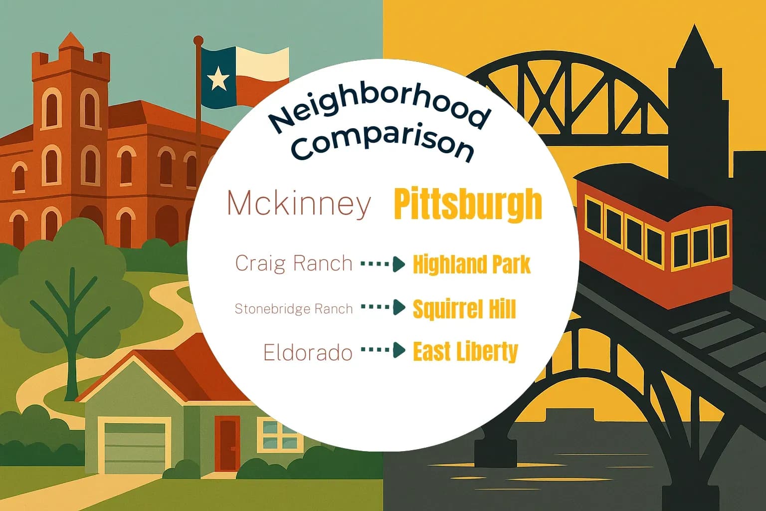Mckinney vs Pittsburgh Neighborhood Comparison