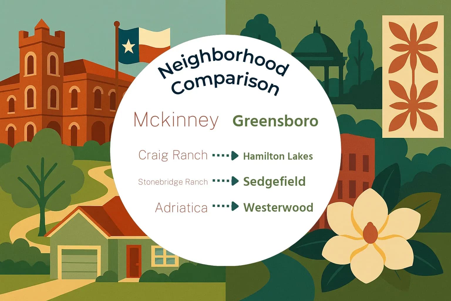 Mckinney vs Greensboro Neighborhood Comparison