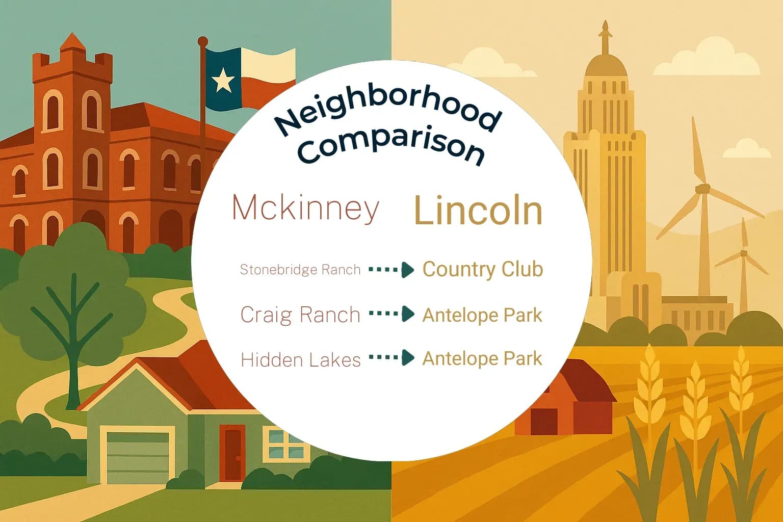 Mckinney vs Lincoln Neighborhood Comparison