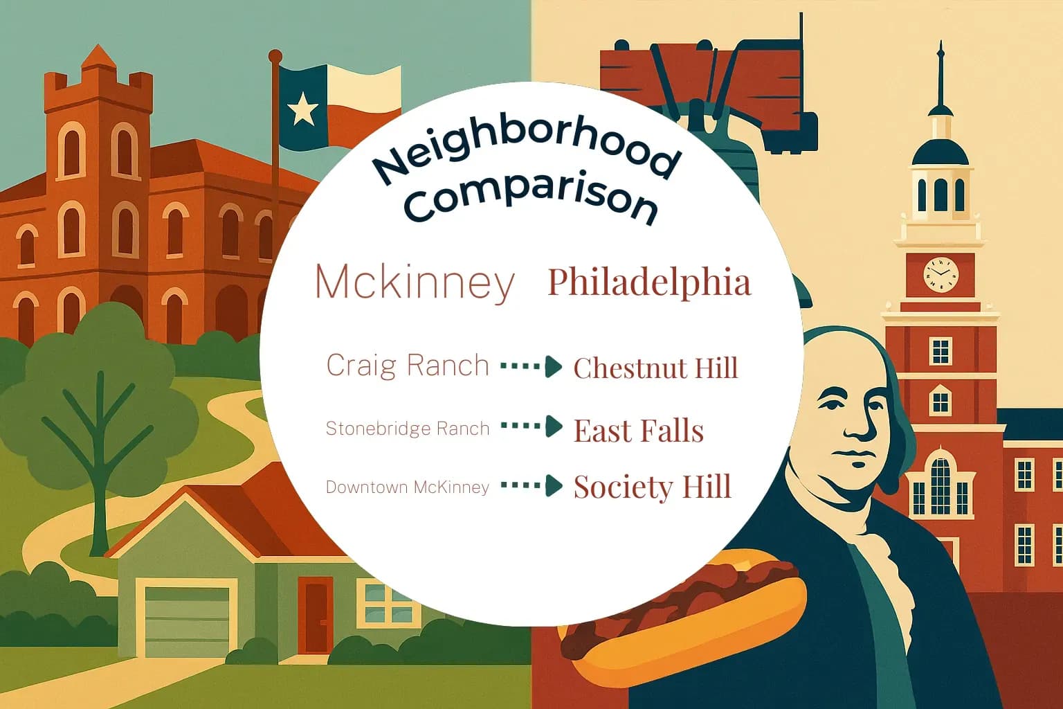 Mckinney vs Philadelphia Neighborhood Comparison