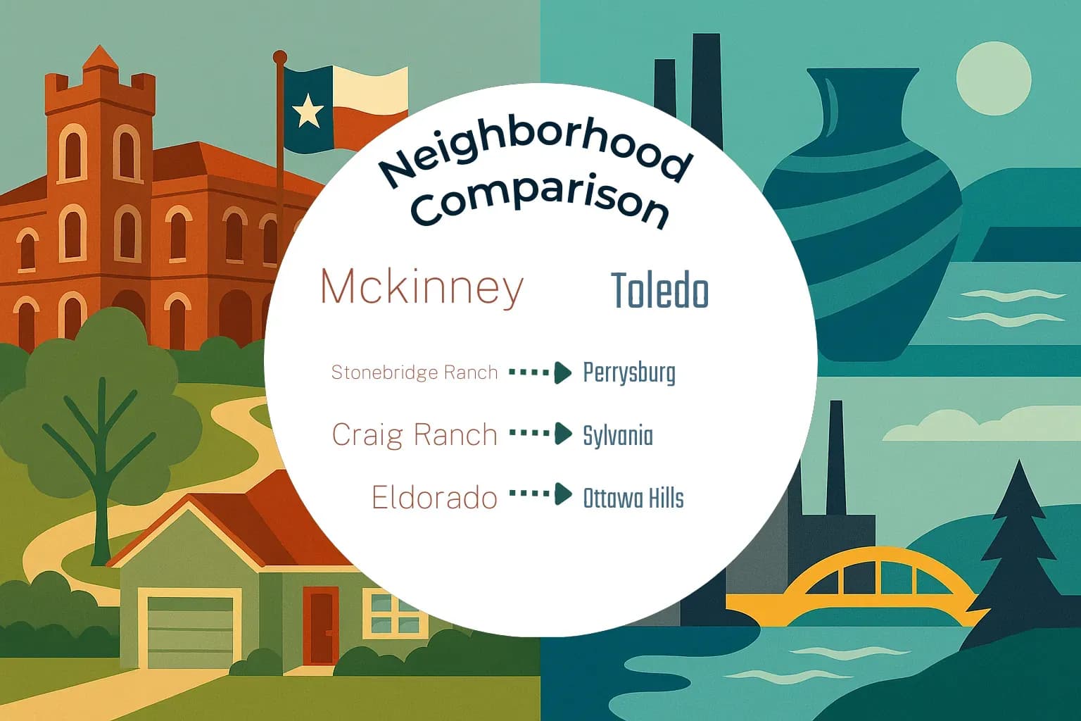 Mckinney vs Toledo Neighborhood Comparison