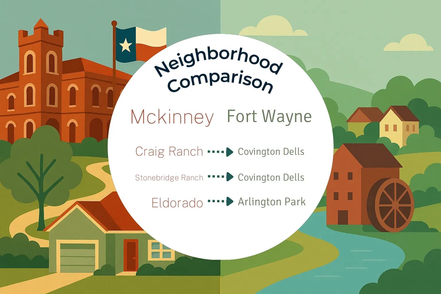 Mckinney vs Fort Wayne Neighborhood Comparison