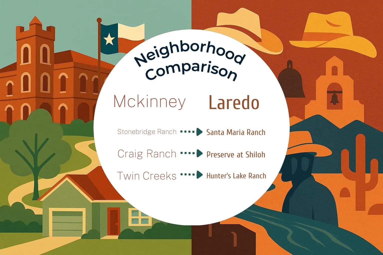 Mckinney vs Laredo Neighborhood Comparison