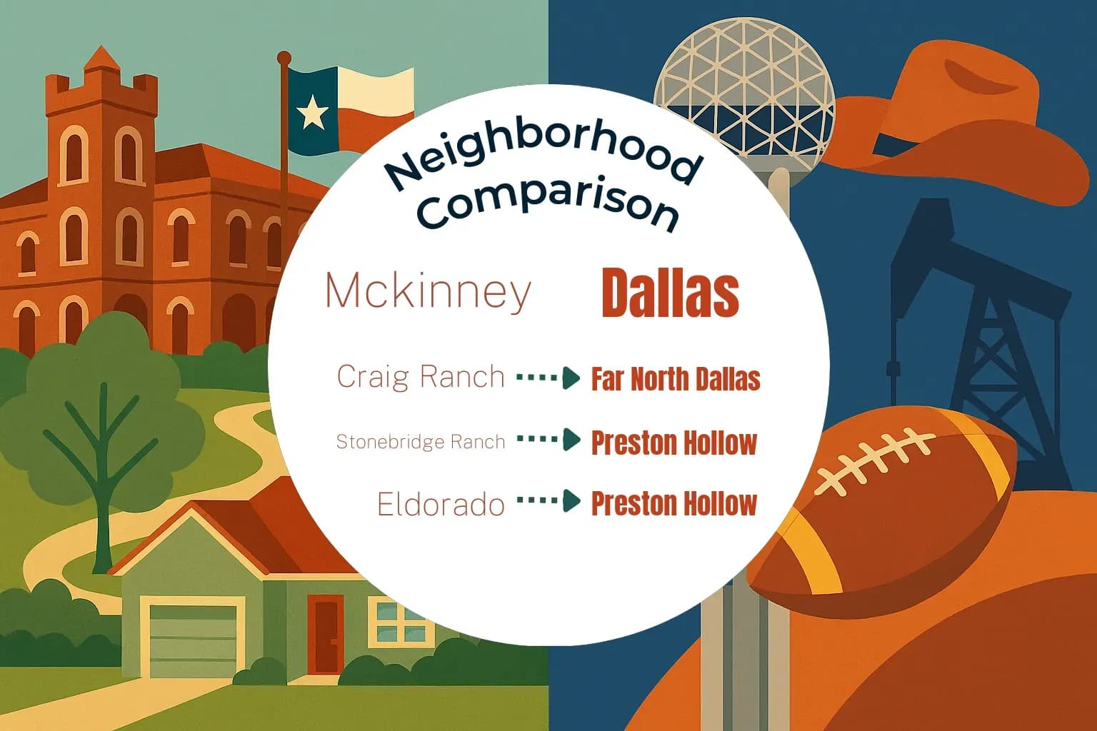 Mckinney vs Dallas Neighborhood Comparison