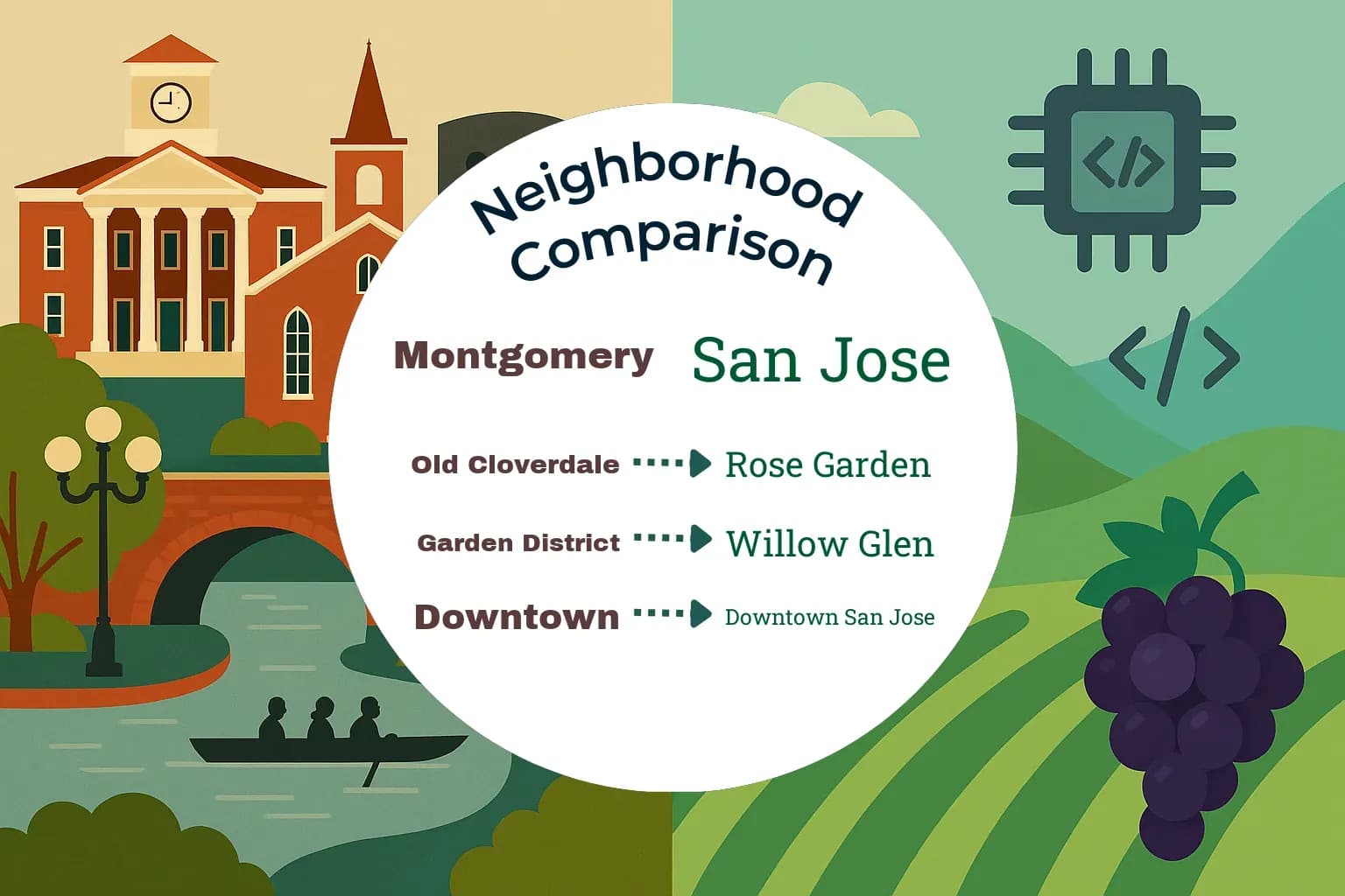 Montgomery vs San Jose Neighborhood Comparison