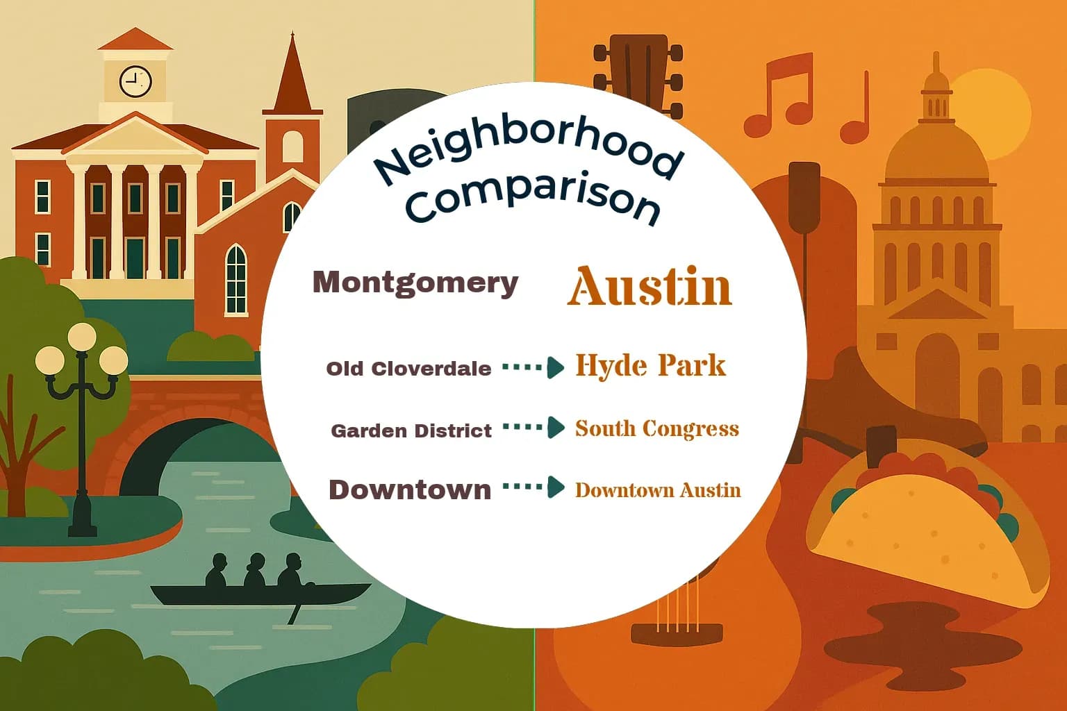 Montgomery vs Austin Neighborhood Comparison