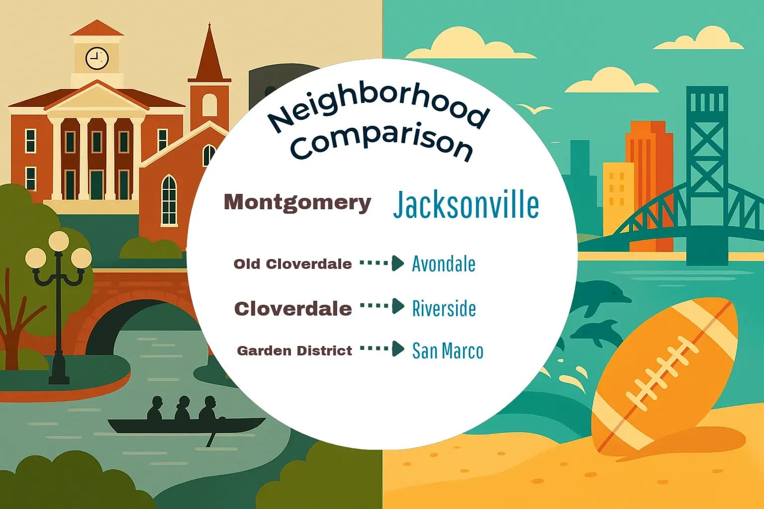 Montgomery vs Jacksonville Neighborhood Comparison