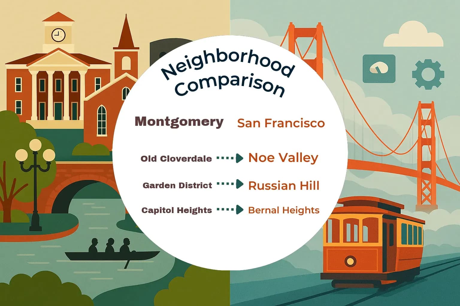 Montgomery vs San Francisco Neighborhood Comparison