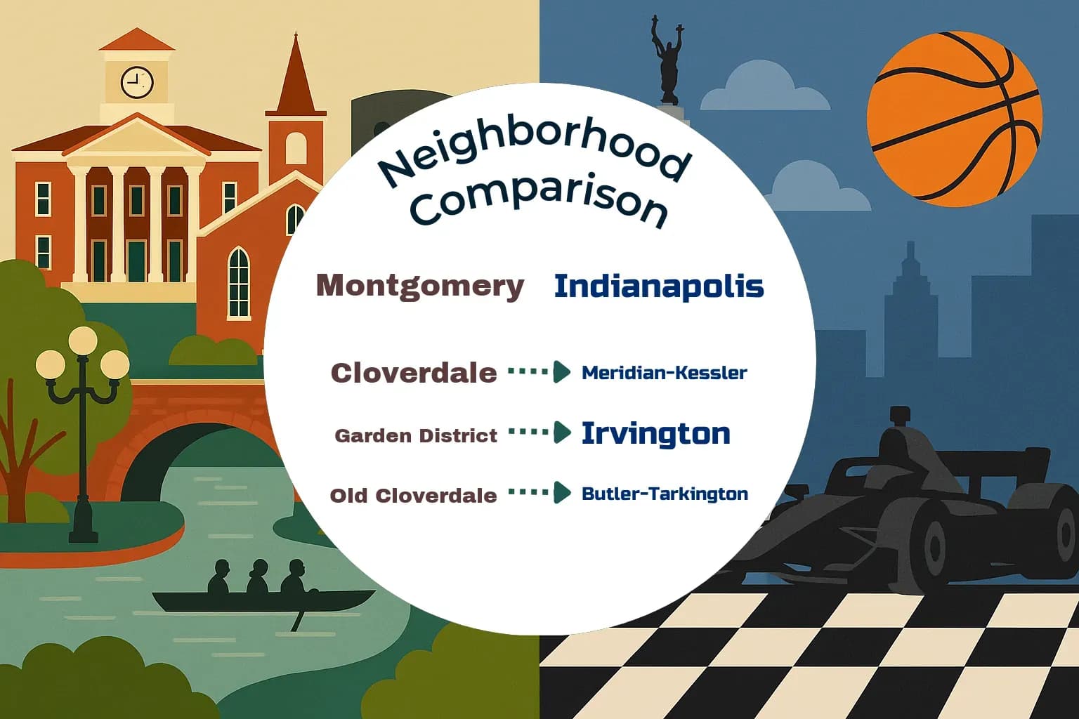 Montgomery vs Indianapolis Neighborhood Comparison