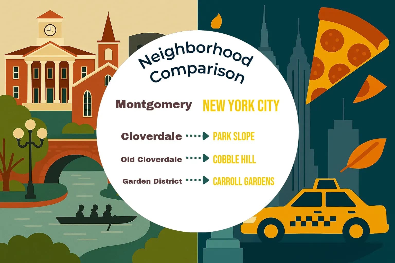 Montgomery vs New York City Neighborhood Comparison