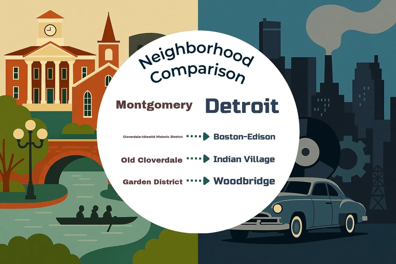 Montgomery vs Detroit Neighborhood Comparison