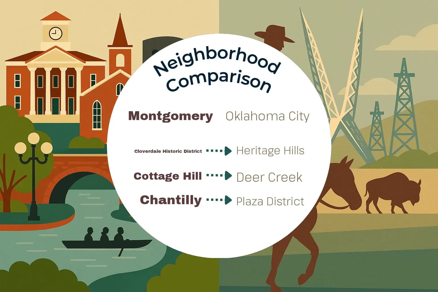 Montgomery vs Oklahoma City Neighborhood Comparison