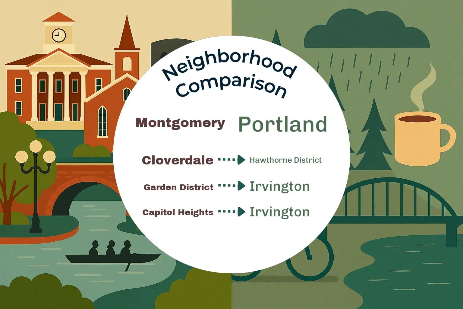 Montgomery vs Portland Neighborhood Comparison