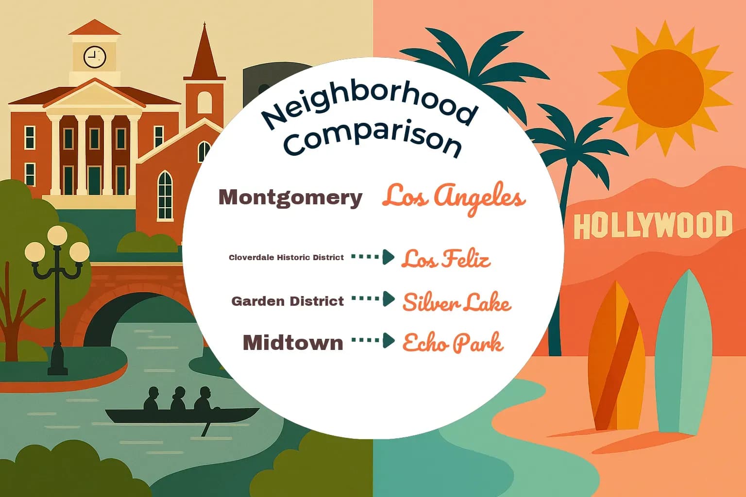 Montgomery vs Los Angeles Neighborhood Comparison