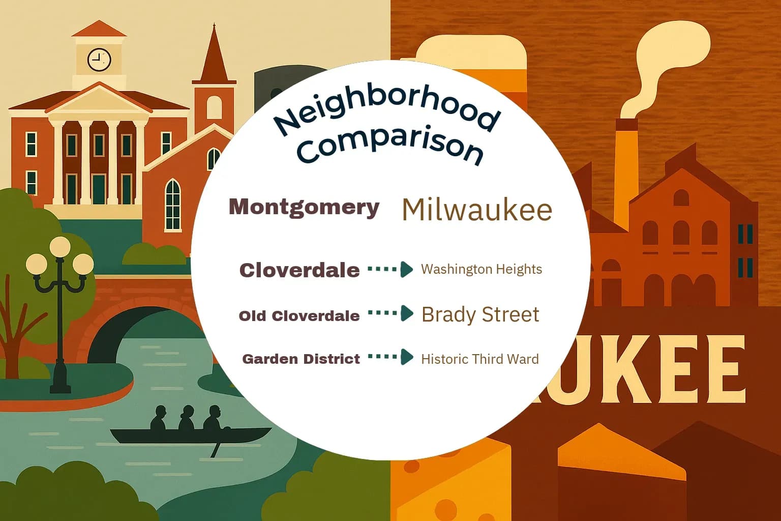 Montgomery vs Milwaukee Neighborhood Comparison