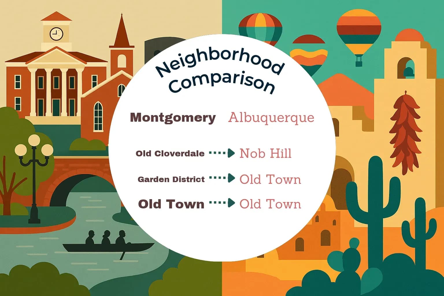 Montgomery vs Albuquerque Neighborhood Comparison
